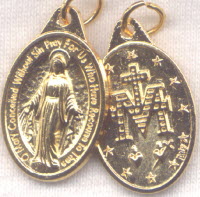 False Miraculous Medal — Sancta Mater Maria