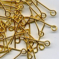 Eye pins for rosaries and jewelery